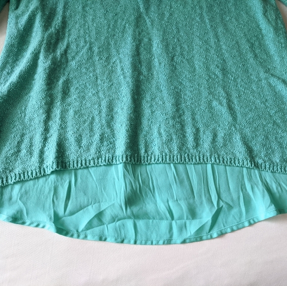 Two by Vince Camuto Open back Knit Tunic Top Mint Green Women's Size Medium - Picture 8 of 9